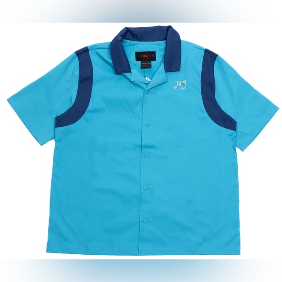 NWT Jordan Colorblock Camp Button Up - Picture 7 of 8